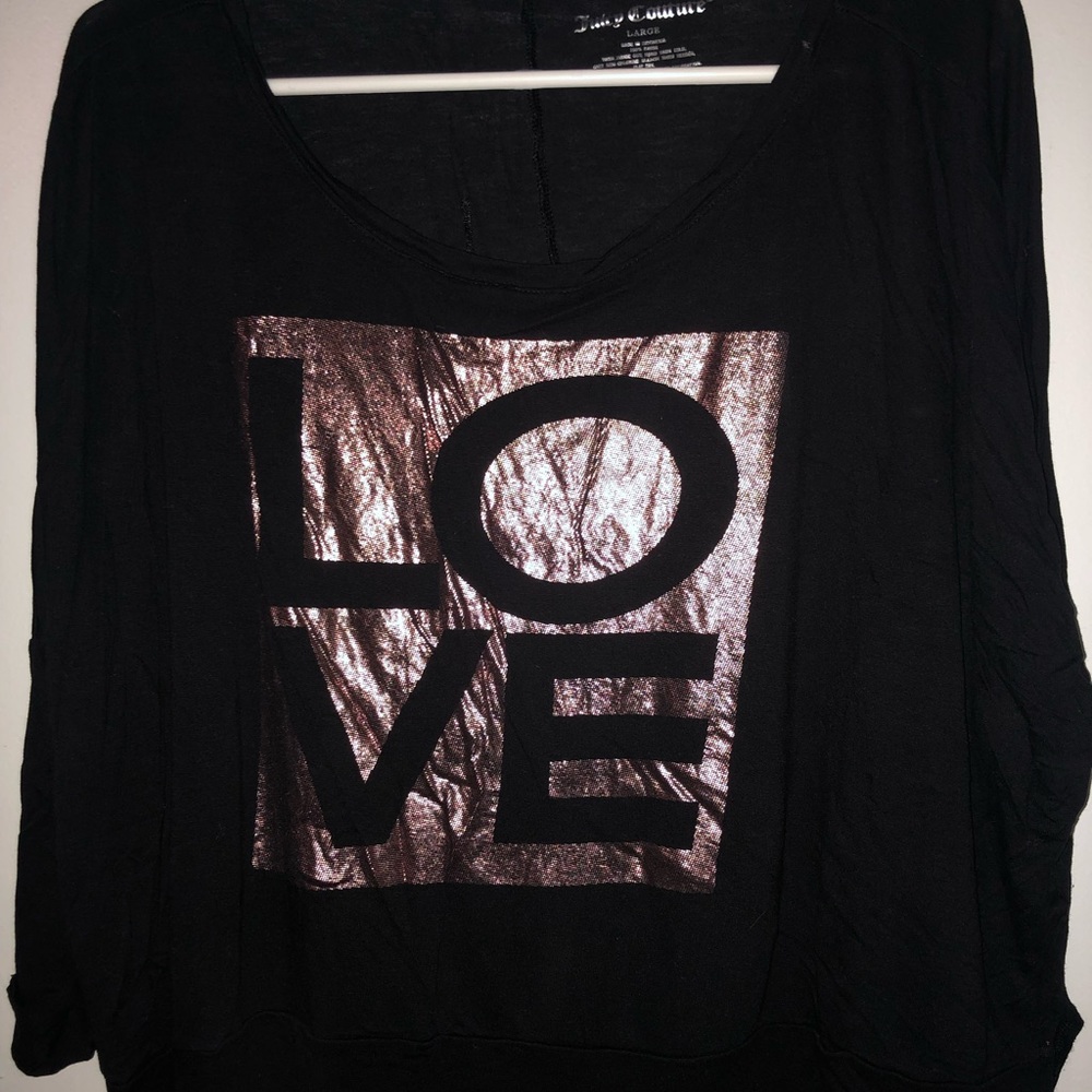 Juicy couture rose gold love top